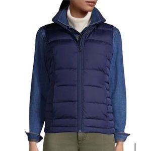NWT Land’s End Navy Down Puffer Vest